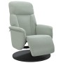 Sillón reclinable con reposapiés terciopelo gris claro de , Sillones - Ref: Foro24-356682, Precio: 182,07 €