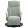 Sillón reclinable con reposapiés terciopelo gris claro de , Sillones - Ref: Foro24-356682, Precio: 182,07 €