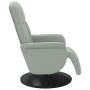 Sillón reclinable con reposapiés terciopelo gris claro de , Sillones - Ref: Foro24-356682, Precio: 182,07 €