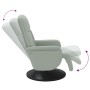 Sillón reclinable con reposapiés terciopelo gris claro de , Sillones - Ref: Foro24-356682, Precio: 182,07 €