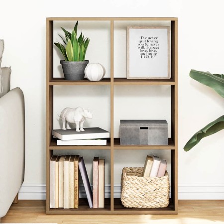Librería divisora madera roble artisan 69,5x29x103,5 cm de , Librerías y estanterías - Ref: Foro24-858020, Precio: 62,18 €