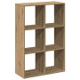 Librería divisora madera roble artisan 69,5x29x103,5 cm de , Librerías y estanterías - Ref: Foro24-858020, Precio: 62,18 €