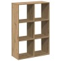 Librería divisora madera roble artisan 69,5x29x103,5 cm de , Librerías y estanterías - Ref: Foro24-858020, Precio: 62,18 €