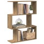 Librería divisora 3 niveles madera roble artisan 70x24x97 cm | Foro24.es | Tu tienda online para hogar, jardín y más Foro24.es