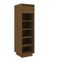Solid pine wood shoe cabinet in honey brown color, 30x34x105 cm by vidaXL, Shoe racks and shoe organizers - Ref: Foro24-81355...