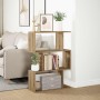 Librería divisora 3 niveles madera roble artisan 70x24x97 cm | Foro24.es | Tu tienda online para hogar, jardín y más Foro24.es