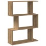 Librería divisora 3 niveles madera roble artisan 70x24x97 cm | Foro24.es | Tu tienda online para hogar, jardín y más Foro24.es