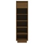 Solid pine wood shoe cabinet in honey brown color, 30x34x105 cm by vidaXL, Shoe racks and shoe organizers - Ref: Foro24-81355...