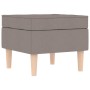 Sillón con taburete reposapiés de tela gris taupe | Foro24.es | Tu tienda online para hogar, jardín y más Foro24.es
