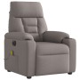 Sillón reclinable de masaje eléctrico tela gris taupe de , Sillones - Ref: Foro24-3303029, Precio: 252,61 €, Descuento: %