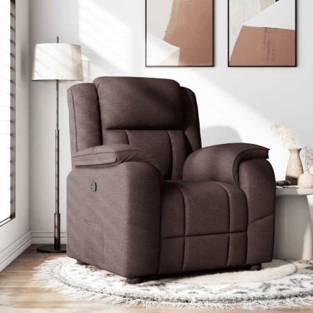 Sillón reclinable de tela marrón oscuro | Foro24.es | Tu tienda online para hogar, jardín y más Foro24.es