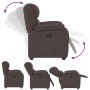 Sillón reclinable de tela marrón oscuro | Foro24.es | Tu tienda online para hogar, jardín y más Foro24.es