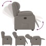 Sillón reclinable de tela gris taupe | Foro24.es | Tu tienda online para hogar, jardín y más Foro24.es