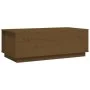 Solid pine honey brown coffee table 100x50x35 cm by vidaXL, Coffee table - Ref: Foro24-813423, Price: 82,03 €, Discount: %