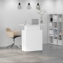 Mostrador de recepción blanco 100x40x104cm madera de ingeniería | Foro24.es | Tu tienda online para hogar, jardín y más Foro24.es