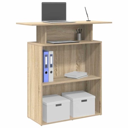 Mostrador recepción roble sonoma 100x40x104cm madera ingeniería de , Escritorios - Ref: Foro24-859053, Precio: 99,83 €, Descu...