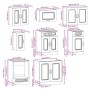 Mueble de cocina Kalmar 8 piezas artesanal roble