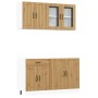 Mueble de cocina Kalmar 4 piezas artesanal roble de , Armarios de cocina - Ref: Foro24-3314870, Precio: 338,16 €