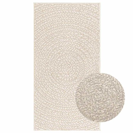 Alfombra ZIZUR apariencia yute interior exterior crema 60x110cm de , Alfombras - Ref: Foro24-4010371, Precio: 24,37 €