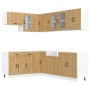 Mueble de cocina Lucca 11 piezas artesanal roble de , Armarios de cocina - Ref: Foro24-3314900, Precio: 794,70 €, Descuento: %