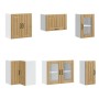Mueble de cocina Lucca 11 piezas artesanal roble de , Armarios de cocina - Ref: Foro24-3314900, Precio: 794,70 €, Descuento: %