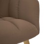 Sillón de relax de tela marrón