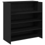 Mostrador de recepción roble negro 100x50x103,5 cm de , Escritorios - Ref: Foro24-3324161, Precio: 175,45 €, Descuento: %