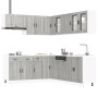 Mueble cocina Porto sonoma gris 11 pzas madera contrachapada