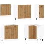 Mueble de cocina Porto 11 piezas artesanal roble de , Armarios de cocina - Ref: Foro24-3314940, Precio: 809,04 €
