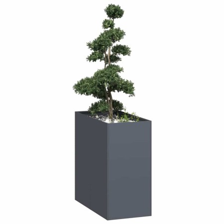 Jardinera acero gris antracita 40x80x80 cm de , Maceteros y jardineras - Ref: Foro24-860775, Precio: 119,51 €, Descuento: %
