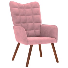 Sillón de relax de terciopelo rosa de , Sillones - Ref: Foro24-4016814, Precio: 99,89 €