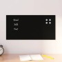 Pizarra magnética de pared vidrio templado negro 60x30 cm | Foro24.es | Tu tienda online para hogar, jardín y más Foro24.es