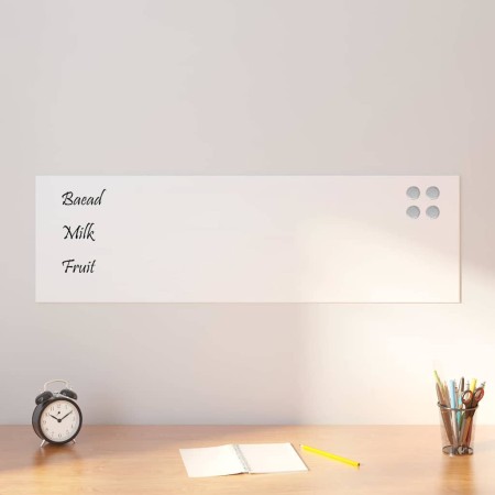 Pizarra magnética de pared vidrio templado blanco 100x30 cm | Foro24.es | Tu tienda online para hogar, jardín y más Foro24.es