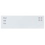 Pizarra magnética de pared vidrio templado blanco 100x30 cm