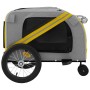 Remolque de bicicleta mascotas hierro tela Oxford amarillo gris | Foro24.es | Tu tienda online para hogar, jardín y más Foro24.es