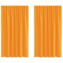Cortinas de gasa con bolsillos para varillas 2 uds. naranja de , Cortinas y visillos - Ref: Foro24-4102192, Precio: 13,26 €