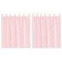 Cortinas de gasa con bolsillos para varillas 2 uds. rosa claro | Foro24.es | Tu tienda online para hogar, jardín y más Foro24.es