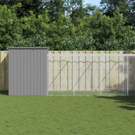 Gallinero y corral acero galvanizado gris claro 165x1067x181 cm de , Jaulas y habitáculos para animales pequeños - Ref: Foro2...