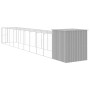 Gallinero y corral acero galvanizado gris claro 165x1067x181 cm de , Jaulas y habitáculos para animales pequeños - Ref: Foro2...