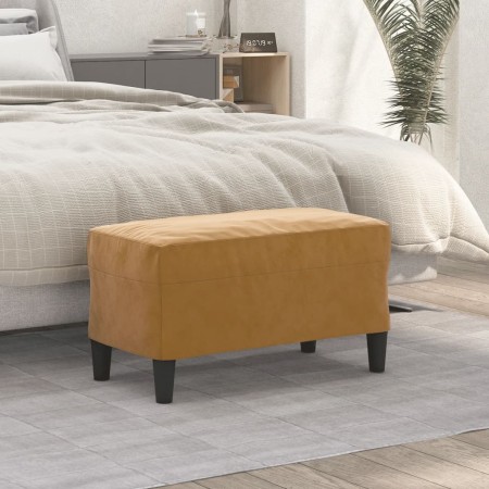 Banco de terciopelo marrón 70x35x41 cm | Foro24.es | Tu tienda online para hogar, jardín y más Foro24.es