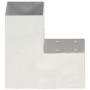 Conector de postes en forma de L metal galvanizado 91x91 mm