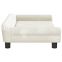 Cama para perros de terciopelo crema 100x50x21 cm de , Camas para perros - Ref: Foro24-172011, Precio: 104,14 €