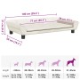 Cama para perros de terciopelo crema 100x50x21 cm de , Camas para perros - Ref: Foro24-172011, Precio: 104,14 €