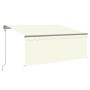 Toldo automático persiana LED sensor de viento crema 3,5x2,5m de , Toldos - Ref: Foro24-3069412, Precio: 534,02 €, Descuento: %
