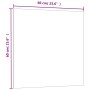 Pizarra magnética de pared vidrio templado negro 60x60 cm | Foro24.es | Tu tienda online para hogar, jardín y más Foro24.es
