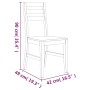 Juego de comedor 5 piezas madera maciza de acacia de , muebles para cocinas y comedores - Ref: Foro24-3106441, Precio: 471,15...