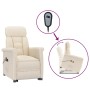 Sillón de masaje eléctrico microfibra beige de , Sillones de masaje eléctricos - Ref: Foro24-3124576, Precio: 238,29 €