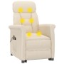 Sillón de masaje eléctrico microfibra beige de , Sillones de masaje eléctricos - Ref: Foro24-3124576, Precio: 238,29 €