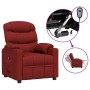 Sillón reclinable eléctrico tela rojo tinto de , Sillones - Ref: Foro24-3143494, Precio: 227,59 €, Descuento: %