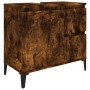Set de muebles baño 3 pzas madera contrachapada roble ahumado de , Muebles de baño - Ref: Foro24-3185548, Precio: 209,00 €